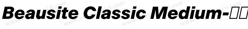 Beausite Classic Medium字体转换
